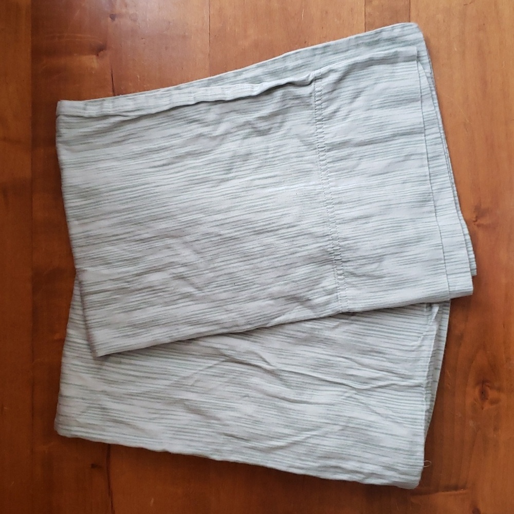 2 100% Cotton Pillowcases - Pair of green on green standard pillowcases